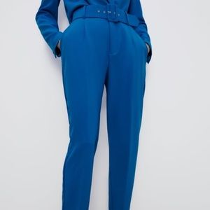 Zara High Waisted Belted Pants (NWT)